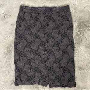 Anthropologie Maeve Lined Stretch Lace Skirt Size M